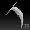 Scythe Black Goku Dragon Ball Weapon | 3D Printable file - Image 4