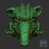Taphirus Armored head normal  | Unpainted - Image 2