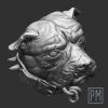 Bullpit head angry | Unpainted - Image 3