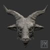 Baphomet Evil head | Unpainted - Image 2