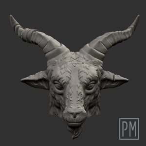 Baphomet Evil head | Unpainted
