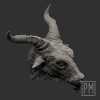 Baphomet Evil head | Unpainted - Image 3