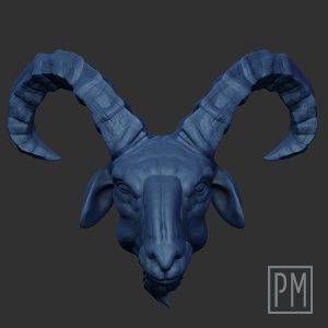 Baphomet 2 head | Unpainted