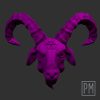 Baphomet Evil 2 head | Unpainted - Image 2