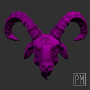 Baphomet Evil 2 head | Unpainted