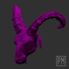 Baphomet Evil 2 head | Unpainted - Image 5