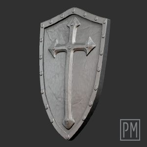 Templar Shield V.2 Big | Unpainted