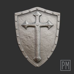 Templar Shield V.2 Small | Unpainted