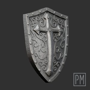 Templar Shield V.1 Small | Unpainted