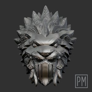 Lionheart Knight Head | Unpainted