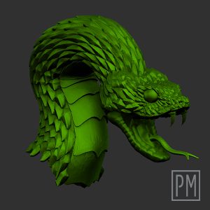 Coldblood Warrior Head | Unpainted