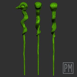 Coldblood Warrior Staff | Unpainted