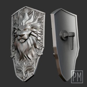 Lionheart Knight Shield | Unpainted