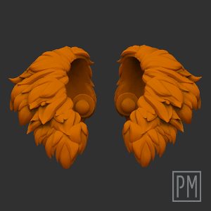 Furry Pauldrons | Unpainted