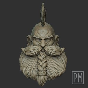 Stonesmoker Moustache Head | Unpainted