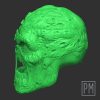 Burned Demon Scream Head | Unpainted - Image 4