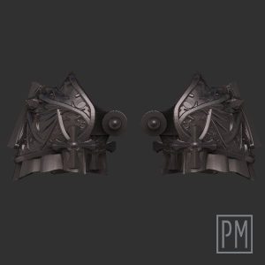 Holy Knight Pauldrons | Unpainted