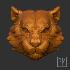 Tiger Head | Unpainted