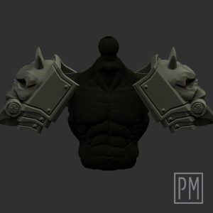 Dead Elf v.1 Pauldrons | Unpainted