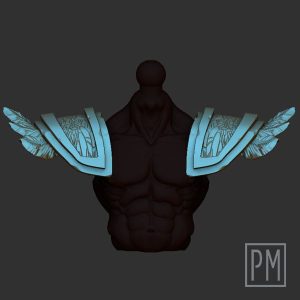 Plume Pauldrons | Unpainted