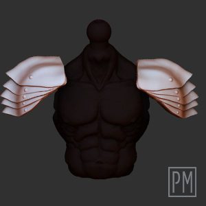 Swordman Pauldrons | Unpainted