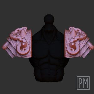 Warrior Pauldrons | Unpainted