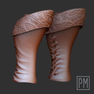 Female Elf Archer Legs | Unpainted