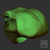 Warrior Frog v.3 Head | Unpainted - Image 4