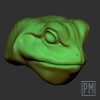 Warrior Frog v.3 Head | Unpainted - Image 3