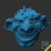 Half-face Head | Unpainted - Image 2