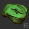 Warrior Frog v.2 Head | Unpainted - Image 3