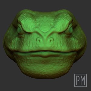 Warrior Frog v.2 Head | Unpainted