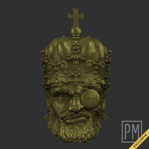 Alberd King Crown Head | Unpainted