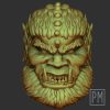 Hairy Orc Head | Unpainted - Image 2