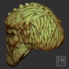Hairy Orc Head | Unpainted - Image 4