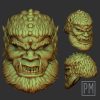 Hairy Orc Head | Unpainted - Image 5