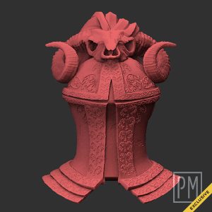 Baphomet Soul Knight Head | Unpainted