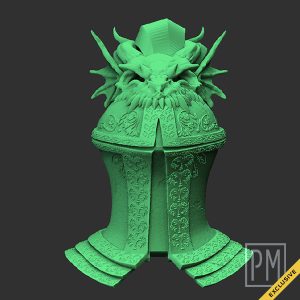 DragonSoul Knight Head | Unpainted