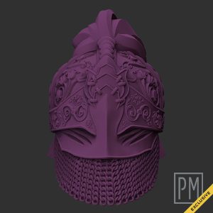Impure Knight masked Head | Unpainted