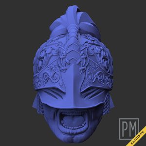 Impure Knight unmasked Head | Unpainted