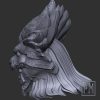 Female Lion knight Head | Unpainted - Image 4