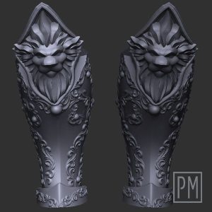 Female Lion knight Legs | Unpainted