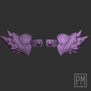 Mind predator pauldrons | Unpainted