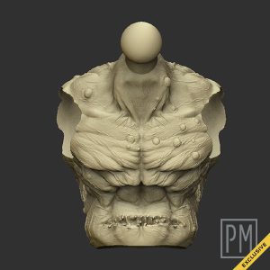 Alabaster Torso Damage | Unpainted