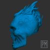 Hellish Skeleton Head | Unpainted - Image 6