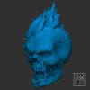 Hellish Skeleton Head | Unpainted - Image 3
