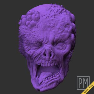Skuulzar Infected Head | Unpainted