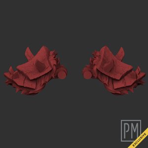 Sideshoworc Pauldrons | Unpainted