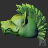 Hyena head | Unpainted - Image 4