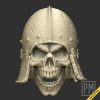 Skeleton armor Head helmet | Unpainted - Image 2